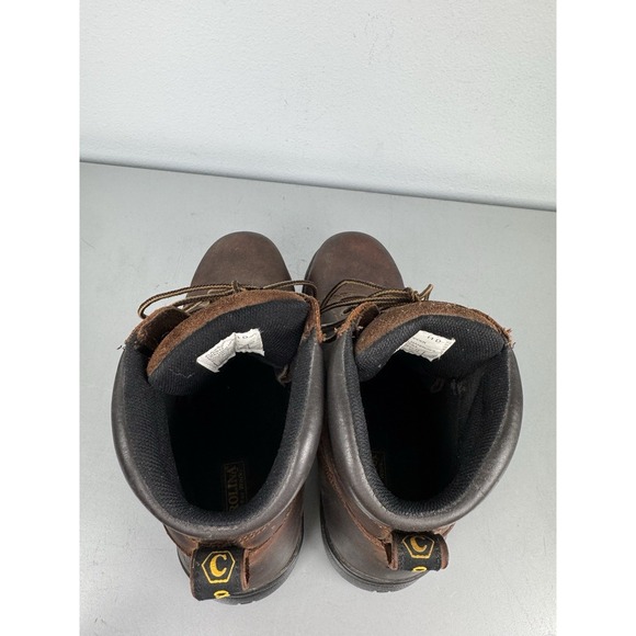 Carolina 6" Work Boots Mens Size 11 D Steel Toe Internal Met Guard Brown Leather - Picture 6 of 8